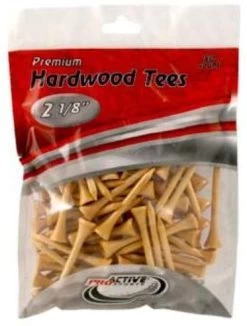 ProActive Premium Sports Hardwood Golf Tees 2.125" 80 Count