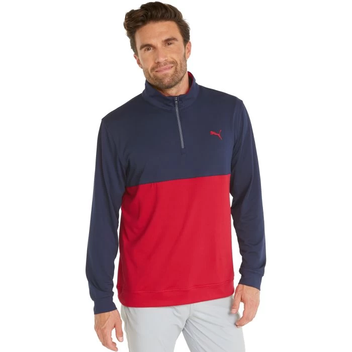 Puma Men's Gamer ColorBlock 1/4 Zip Golf Jacket - Image 3