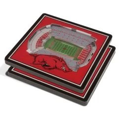 You The Fan! Stadium View Collegiate 3D Coasters