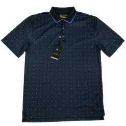 Callaway Jack Nicklaus Black Label By Perry Ellis All Over Mini Geo Polo Shirts