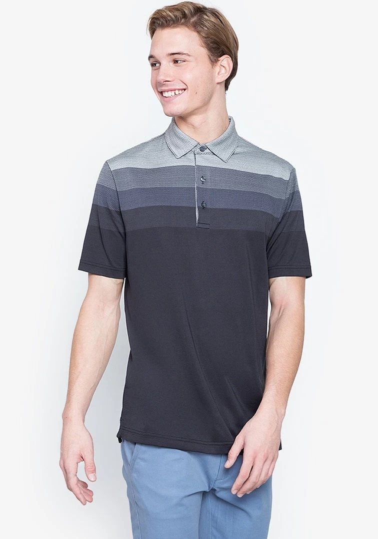 Callaway Jack Nicklaus Black Label By Perry Ellis Engineered Jacquard Polo Shirts - Image 3