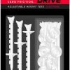 Zero Friction Lock N Drive 3-Prong Golf Tees (3-1/4 Inch, White, Pack Of 18)