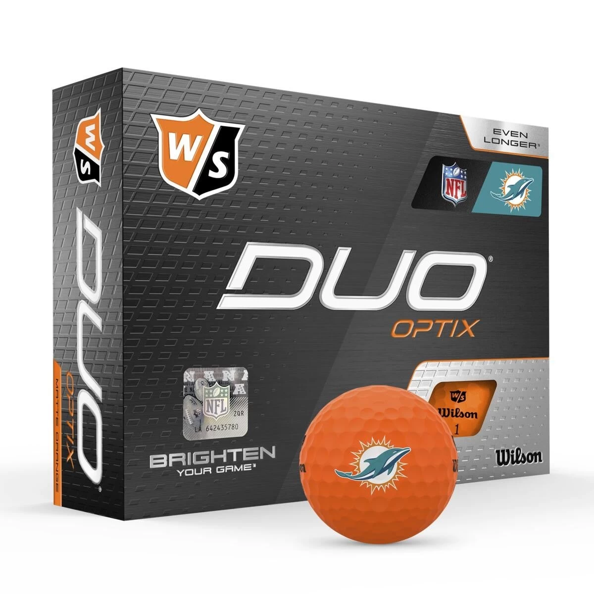 Wilson Staff Duo Optix NFL Team Licensed Golf Balls - Matte Orange - Image 5