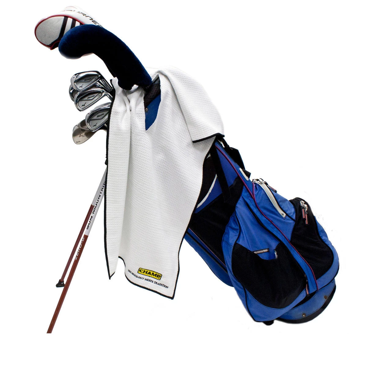 Champ Pro Caddy Golf Towel White - Image 2
