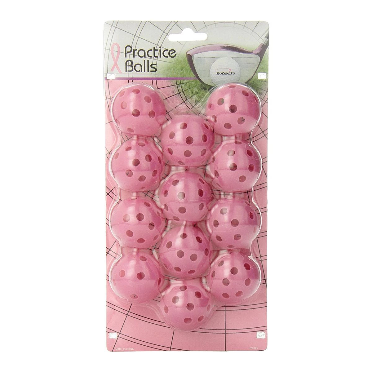 Intech Golf Practice Balls With Holes (12 Pack) - Image 3