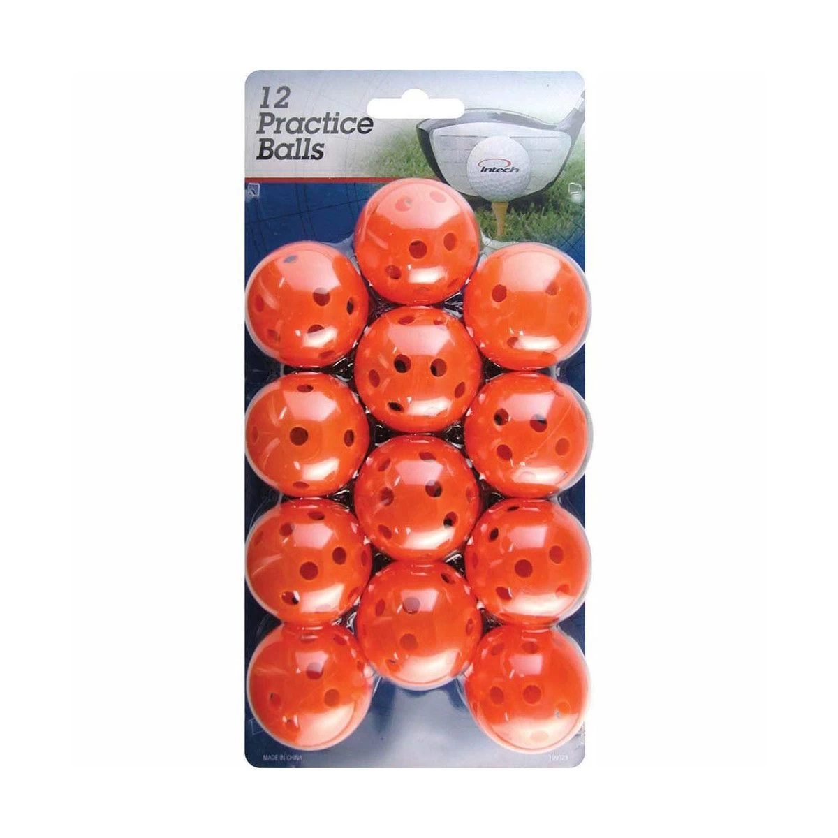 Intech Golf Practice Balls With Holes (12 Pack) - Image 2